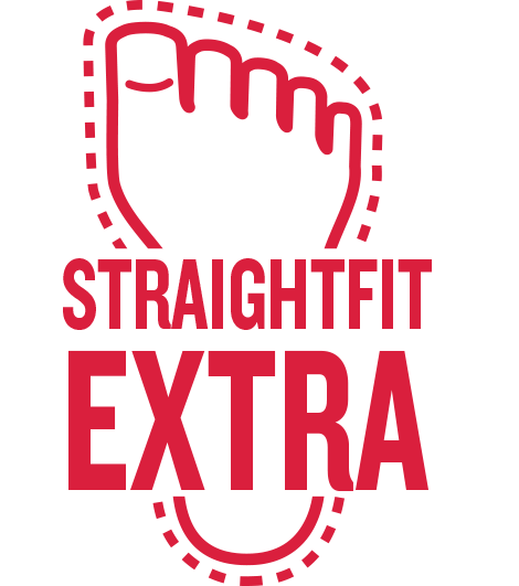 Straight Extra Fit Logo